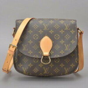 Louis Vuitton Saint Cloud Monogram Shoulder Bag inside the pockets Pochette bd